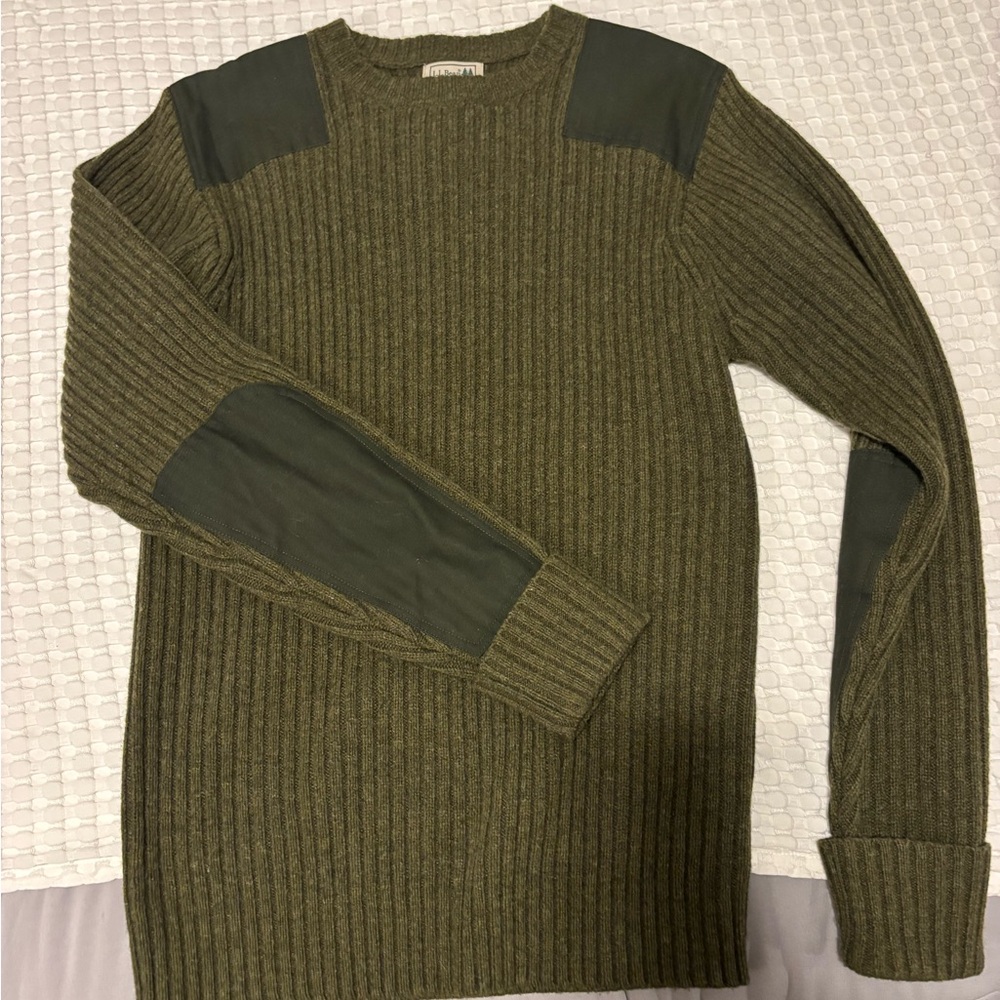 L.L. Bean Men's Green Commando Sweater